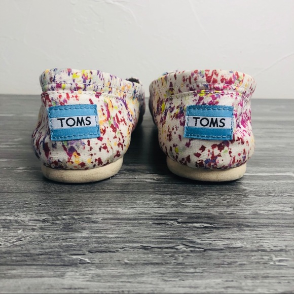 Toms Splatter Slip On Shoes - Picture 4 of 5